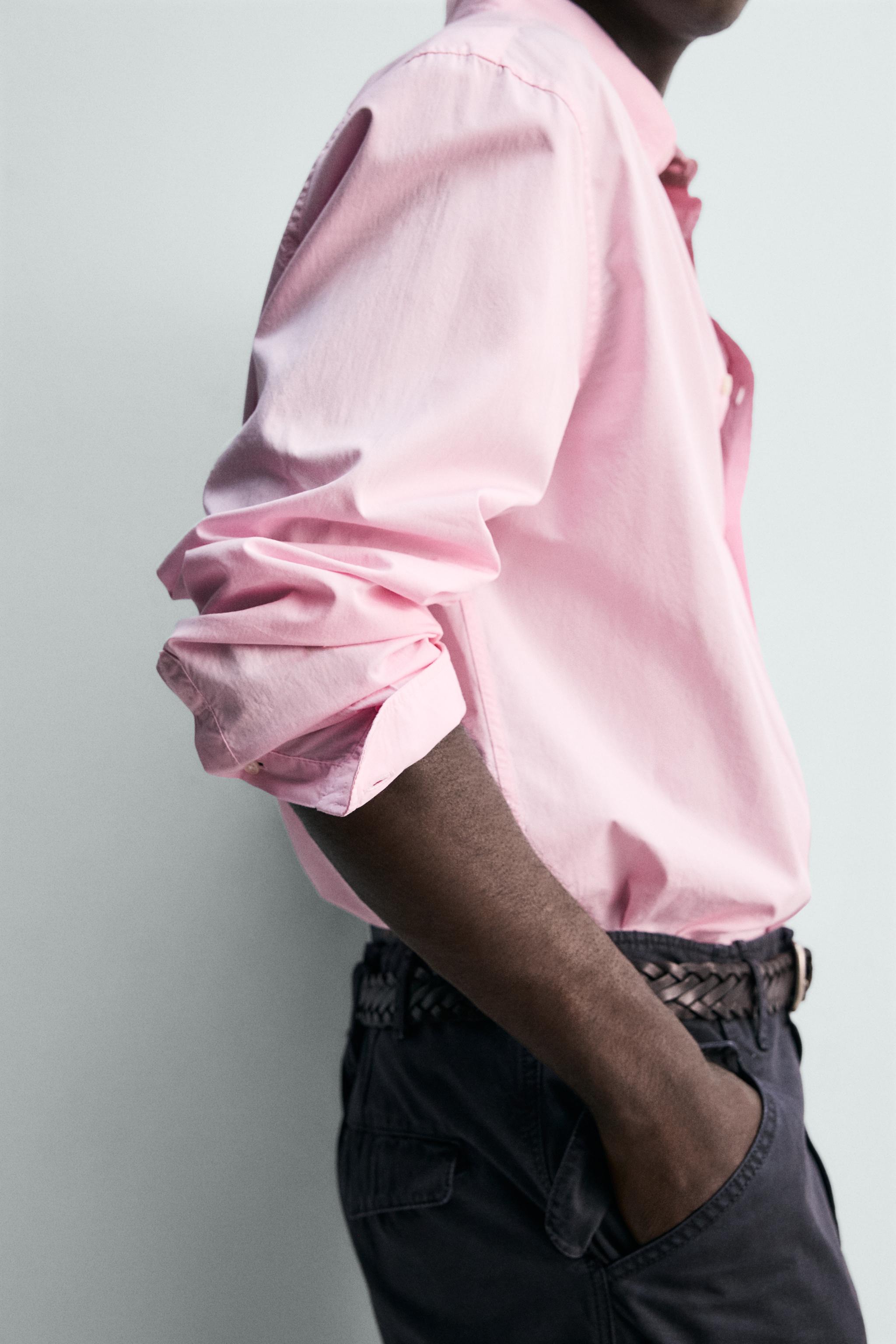 REGULAR FIT COTTON TWILL SHIRT